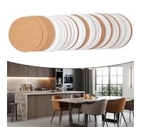 Sottobicchieri in Sughero 10cm 60 Pezzi Antiscivolo Supporto Sughero Tappetini i