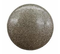 Sottobicchieri in vinile glitterato, confezione da 4, sottobicchieri reversibili da 12 cm, con lato in vinile glitterato e pelle, resistenti e facili da pulire, per bevande, feste e cene festive (oro)