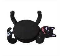 Sottobicchieri Lazy Cat stampati in 3D - Portabicchieri originali a forma di gatto, neri
