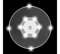 Sottobicchieri luminosi a LED - Base per cocktail trasparente le tue bevande con luci colorate rotanti, design ultrasottile per un facile trasporto | L'accessorio per presentare le t
