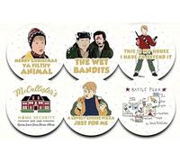 Sottobicchieri Mamma ho perso l'aèreo Home Alone, 6 Pezzi, per tè, poggia bustine, bevande, colazione, birra, bambini, idee regalo, film, gadget anni 90