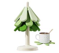 Sottobicchieri Natalizi, Sottopentola A Forma Di Albero Per Piatti Caldi, Set Sottopentola In Silicone Resistente Al Calore, Sottopentola Antiscottatura, Sottopentola A Forma Di Albero Di Natale