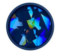 Sottobicchieri olografici in resina stampo rotondo in silicone di Natale fiocco di neve luce e ombra tappetino decorazione per la casa olografica sottobicchieri stampi per resina