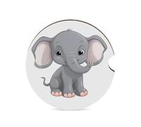 Sottobicchieri per auto a forma di elefante in stile cartone animato, 6,6 cm, 1 pezzo, antiscivolo, universale, sottobicchiere, sottobicchiere per auto, set di accessori per interni dell'auto, unisex