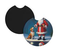 Sottobicchieri per auto, confezione da 2 pezzi, con scritta "YYHHAOFA Birthday old man and his dog", inodore, per tutti i portabicchieri standard, perfetti per auto, camion, SUV, 6,9 cm