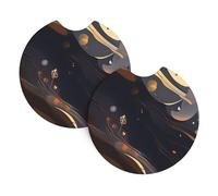 Sottobicchieri per auto medi scuri, confezione da 2 sottobicchieri universali per auto, accessori per interni auto, 2,7 pollici, e (circa 6,9 cm).
