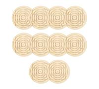 Sottobicchieri Per Bevande | 10 Pezzi Tovagliette In Legno Protezione Tavolo - Motivo Geometrico Antiscivolo Tovaglietta Da Tavolo - Per Tè Caffè Casa Cucina Sala Da Pranzo Scrivania Soggiorno Bar Reg
