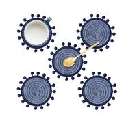 Sottobicchieri per bevande - 5 pezzi antiscivolo resistenti al calore assorbenti - Estetica Boho Sottobicchiere decorazione per ufficio | per bottiglia soggiorno camera da