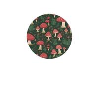 Sottobicchieri per bevande assorbenti artistici con funghi luminosi Sottobicchiere rotondo in diatomea Sottobicchieri riutilizzabili da 4 pollici Set 4 pezzi