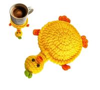Sottobicchieri per bevande Crochet Accessori da scrivania resistenti al | Simpatici sottobicchieri per tavolino da caffè, decorazione per camera da letto, soggiorno, bar, fattoria, appartamento