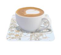 Sottobicchieri per bevande resistenti al calore | Sottobicchieri creativi in fibra di vetro per caffè, bevande, bar, scrivania, casa, camera, cucina, camera da letto