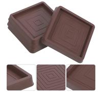 Sottobicchieri per mobili quadrati da 4 pezzi Cuscinetti per gambe in gomma per