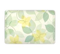 Sottobicchieri per pannolini con fiori delicati e freschi, giallo limone, verde chiaro, altamente assorbenti, per letto carino e fresco, 132,1 cm di lunghezza x 86,4 cm di larghezza, cama para nios