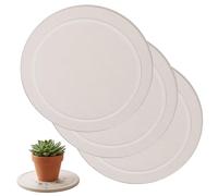 Sottobicchieri per piante, sottovasi per piante in terra diatomacea da 3 pezzi per vasi da interni, vassoi raccogli acqua ad asciugatura rapida da 6 pollici per protezione del piano di lavoro e del