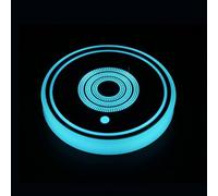 Sottobicchieri per tazze per auto illuminati, inserto per portabicchieri per auto a LED | Sottobicchiere illuminato Carled con ricarica USB,Tappetino per tazza per bevande interno del veicolo con rile