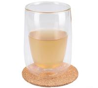 Sottobicchieri protettivi rotondi in sughero, diametro 9 5 cm, spessore 3 mm, perfetti per l'uso con bicchieri, tazze e altro (6 pezzi rotondi)