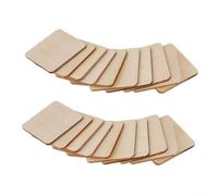 Sottobicchieri quadrati in legno grezzo, 50 mm, 50 pezzi