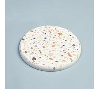 Sottobicchieri rotondi in diatomacea, motivo marmo giapponese, assorbente, ad asciugatura rapida, antiscivolo, per casa, cucina, sala da pranzo, bevande calde o fredde (#4, 1 pezzi)