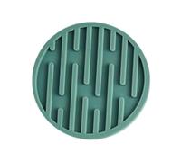 Sottobicchieri rotondi in silicone per tazze da tè e caffè, resistenti al calore fino a 230 °C, base antiscivolo, a prova di fuoriuscite, bordo rialzato, lavabili in lavastoviglie, set da 1 (10 cm