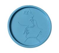 Sottobicchieri rotondi per corpo umano Stampo in silicone Stampo in resina epossidica per elegante decorazione domestica Cup Mat Coasters Stampi per resina epossidica