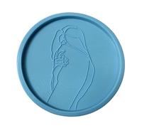 Sottobicchieri rotondi per corpo umano Stampo in silicone Stampo in resina epossidica per elegante decorazione domestica Cup Mat Coasters Stampi per resina epossidica