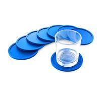 Sottobicchieri | Sottobicchiere in Silicone | Protezione per Piano del Tavolo per Tipo di Tavolo, Legno, Granito, Vetro, Pietra ollare, Marmo, Pietra preziosa, 12 x 12 cm