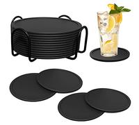 Sottobicchieri Sottobicchieri Silicone set da 12 con bordi rialzati Sottobicchieri silicone Design Coasters Bevande Sottobicchieri In Grigio Scuro Per Festa, Casa, Ufficio e Altro