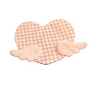 Sottobicchieri Tappetino da tavolo scozzese antiscottatura 2 pezzi | Dolce ala d'angelo bevanda cuore sottobicchiere decorazione da scrivania(Color4)