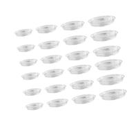 Sottobicchieri trasparenti per vasi di fiori, 24 pezzi, per interni ed esterni, accessori da giardinaggio da 15,2 cm, 20,3 cm, 30,5 cm, 30,5 cm, sottobicchieri trasparenti