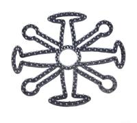 Sottocasco in silicone che favorisce il flusso d'aria e il comfort per ciclisti durante le uscite (nero)