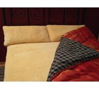 Sottocoperta pelle Agnello, Coperta di Pelliccia, Testata Letto 90x190 Materasso