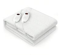 Sottocoperta termica doppia con doppio controller da 100 W, con spegnimento automatico dopo 8 ore, 6 livelli di temperatura, sottocoperta termica sfoderabile e lavabile in lavatrice, riscaldamento del