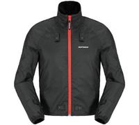 Spidi Thermo Rain Chest H2Out impermeabile Moto Tessile Giacca, nero, taglia S per maschi