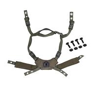 Sottogola del Casco, Cordino Regolabile per di Sospensione del Quadrante del Casco, Sottogola per Casco con 4 Viti e 4 Dadi per Accessorio Casco Fast/Mich/Wendy (OD Verde)