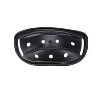 Sottogola in silicone rigido - 12 x 3 x 6 cm, protezione per il mento in morbido silicone, accessorio regolabile per casco di sicurezza, per costruzioni, lavori industriali, attività all'aperto