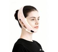 Sottogola per dormire, regolabile, in silicone, riutilizzabile, per sollevamento del viso, doppio mento, per donne e uomini, dispositivo anti russamento, per dormire, lavoro, viaggi, yoga (rosa viola)