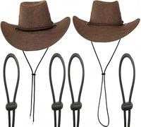 Sottogola Universale Rimovibile e Regolabile - Due Soluzioni per Uomini e Donne - Cappello da Pesca, di Paglia, da Cowboy - per Escursionismo, Spiaggia, Golf - Confezione da 4