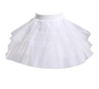 Sottogonna bianca per ragazze e donne | Sottogonna per aumentare il volume per abito e gonna, in tulle multistrato come accessorio per costume anni '50, travestimento e feste di carnevale, bianco, 9