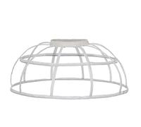 Sottogonna da donna in stile vittoriano con gabbie trambuste per feste di Halloween, bianco, Taglia unica