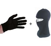 SOTTOGUANTI IN SETA NATURALE GUANTI SCOOTER PIU' SOTTOCASCO IN COTONE