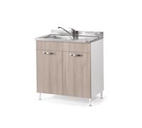AZUR LINE Sottolavello per cucina olmo 2 ante Cm 80x50xH 85