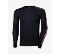 Sottomaglia Helly Hansen HH Lifa Stripe Crew manica lunga nero bianco rosso - L