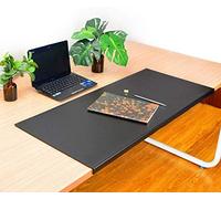 Sottomano da scrivania multifunzione, 2 mm, blocco da scrivania con protezione dei bordi, per ufficio, impermeabile, antiscivolo, 60 x 40 cm, nero