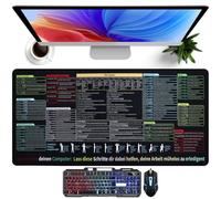 Sottomano da scrivania tedesco XXL 80 x 40 cm Excel Checkzettel - Tappetino per mouse tedesco Excel