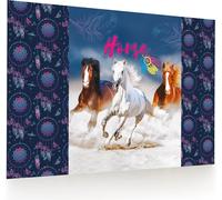 sottomano da tavolo con motivo cavalli 60 × 40 cm