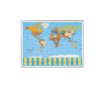 Sottomano Geographic Planisfero Läufer - 40 x 53 cm - Lebez