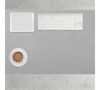 Sottomano Scrivania 60 x 90 cm Antiscivolo Blocco da Scrivania Impermeabile Facile da Pulire per Laptop, Copri, Grigio
