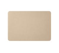 Sottomano Scrivania Cuoio Beige - Angoli Rotondi Cuciture Perimetrali