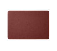 Sottomano Scrivania Cuoio Rosso Bordeaux - Angoli Rotondi Cuciture Perimetrali