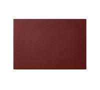 Sottomano Scrivania Cuoio Rosso Bordeaux - Angoli Squadrati Cuciture Perimetrali